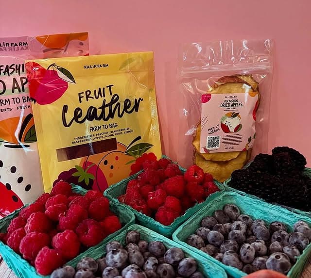 All-natural fruit leathers and dry apples from Kalir Farm